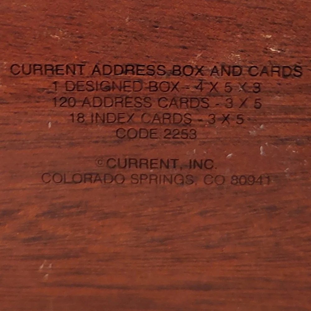 Vintage Box of Address Cards - 3 Designs